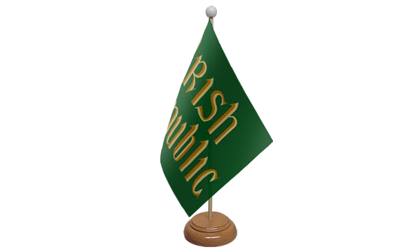Easter Rising (Irish Republic) Small Flag With Wooden Stand